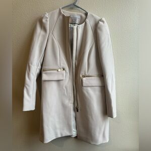 Elegant Cream Women's Coat